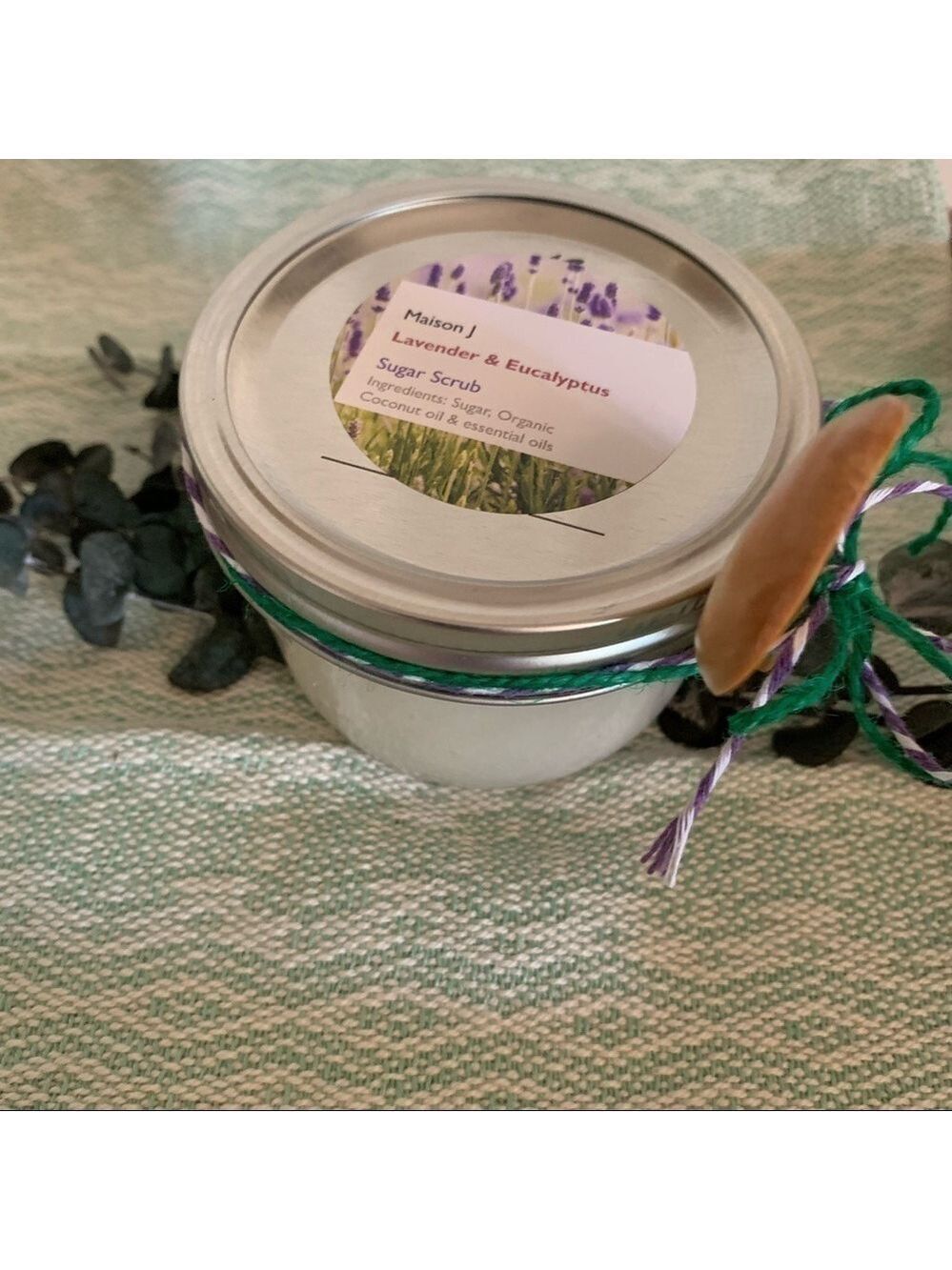 Lavender & Eucalyptus scrub, hand crafted exfoliating moisturizing all natural
